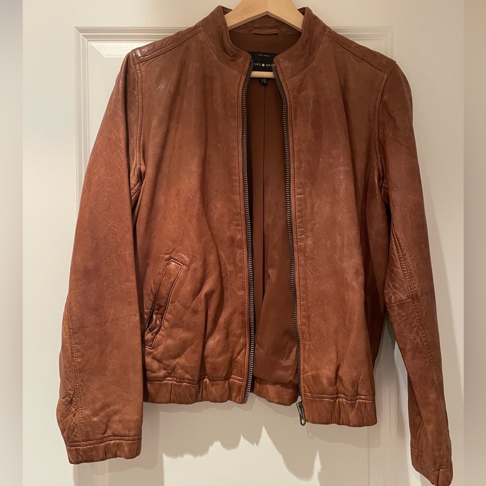 Lucky Brand Brown Leather Jacket